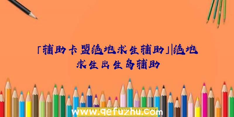 「辅助卡盟绝地求生辅助」|绝地求生出生岛辅助